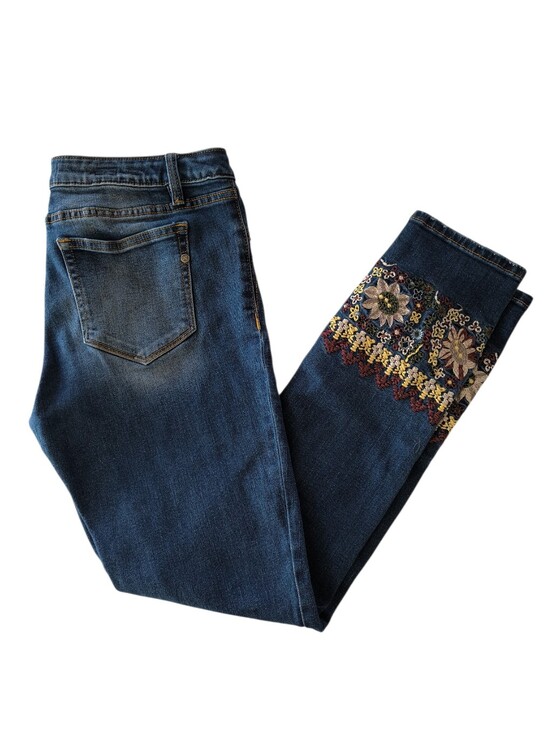 Miss Me Denim - Miss Me Skinny Embroidered Ankle Jeans Size 29